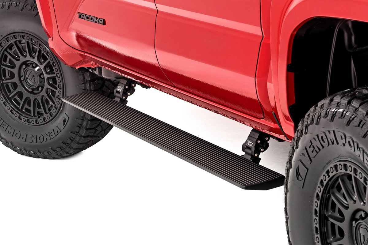 Toyota Tacoma Power Running Boards - Rough Country - Dual Electric Motor - 2024+